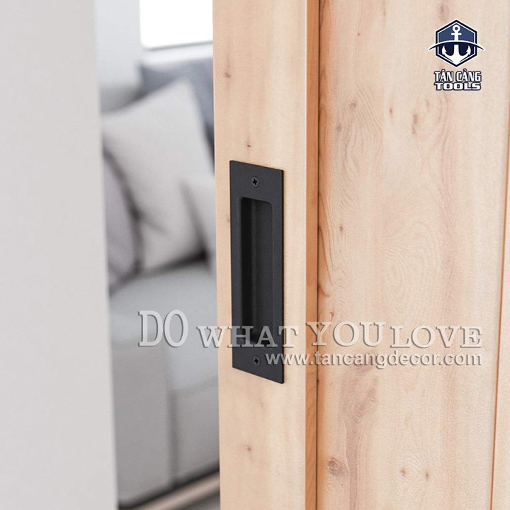 Tay Nắm Âm 120 x 40 mm Cho Hệ Barn Door