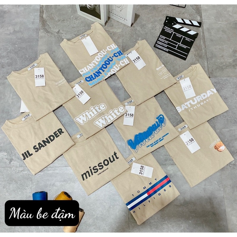 Áo thun 3158 Quảng Châu cotton khô CHỌN MÀU KHÔNG CHỌN MẪU