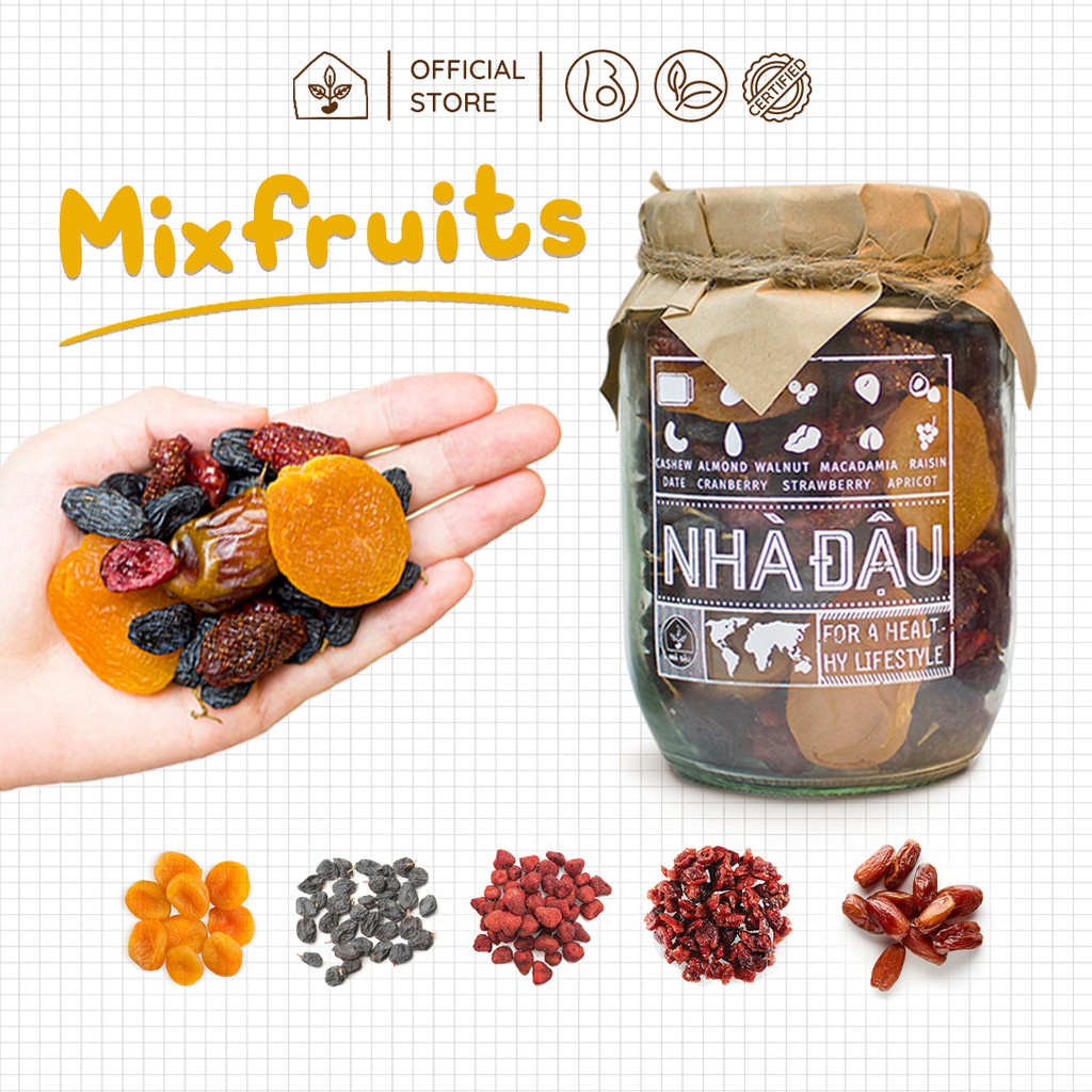 Combo Dinh Dưỡng 14 Ngày Cho Mẹ Bầu: Mixnuts 5 Siêu Hạt, Bột Ngũ Cốc, Mixfruits Trái Cây Sấy Dẻo Cao Cấp | Nhà Đậu 97