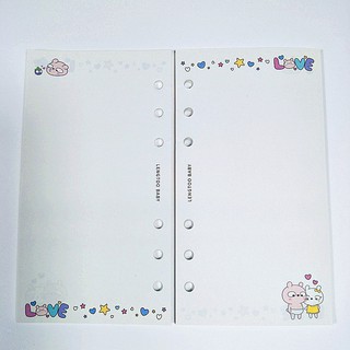 Giấy sổ còng A6 dễ thương