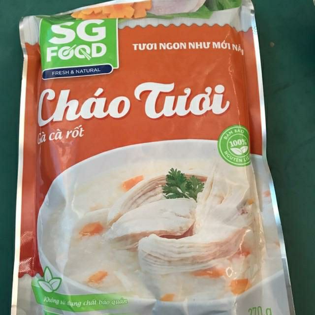 (Date tháng 10.2022)Cháo tươi Sài gòn Food 270g( 6 vị)