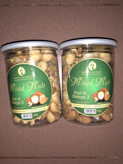 Mixed nuts 4 hạt 250g (macca, óc chó, hạnh nhân, hạt điều)
