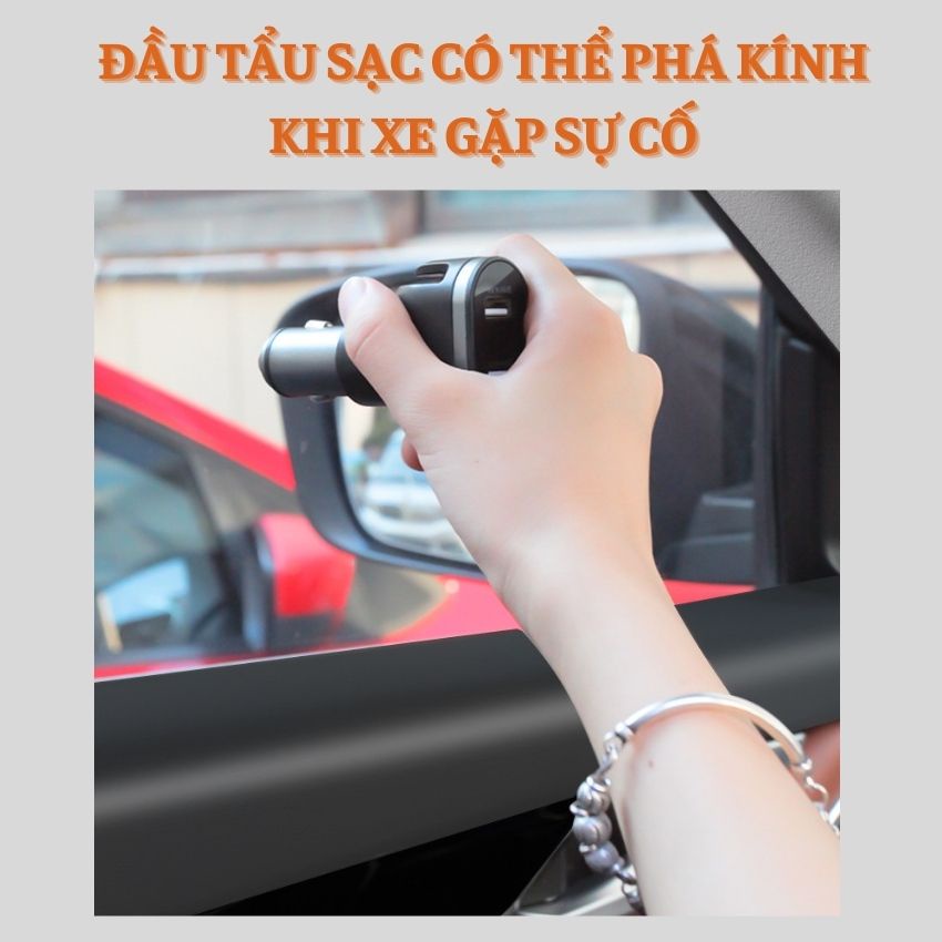 Tẩu Sạc Nhanh Ô Tô Xe Hơi 2 Cổng usb 60W Sử Dụng Cho Tất Cả Các Dòng Xe Ô Tô T01