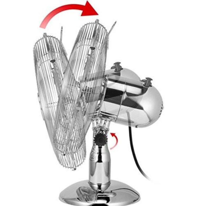 Quạt để bàn Unold 86830, kiểu dáng Vintage, hàng chính hãng, bảo hành 1 năm