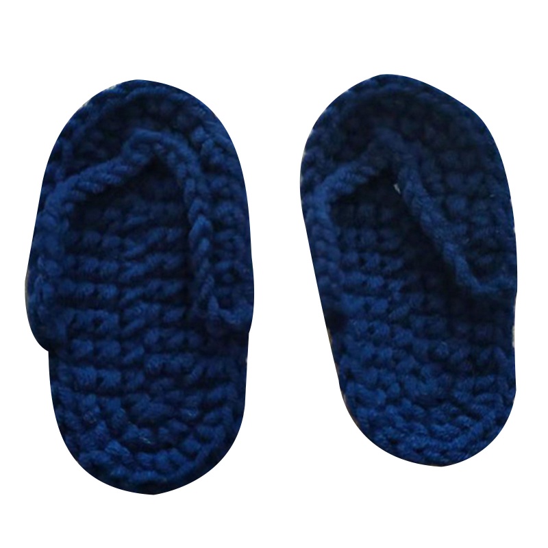Set 2 Chiếc Dép Đan Len Dễ Thương Dùng Làm Đạo Cụ Chụp Ảnh Cho Bé Sơ Sinh