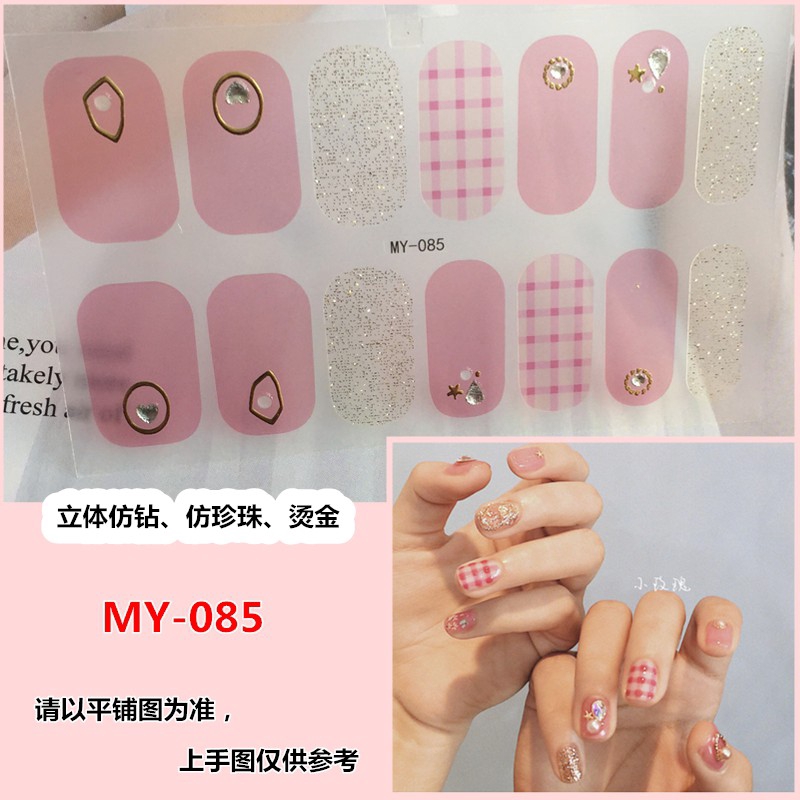 Sticker đính kim cương nhiều màu 3D DIY để trang trí móng MY082-090