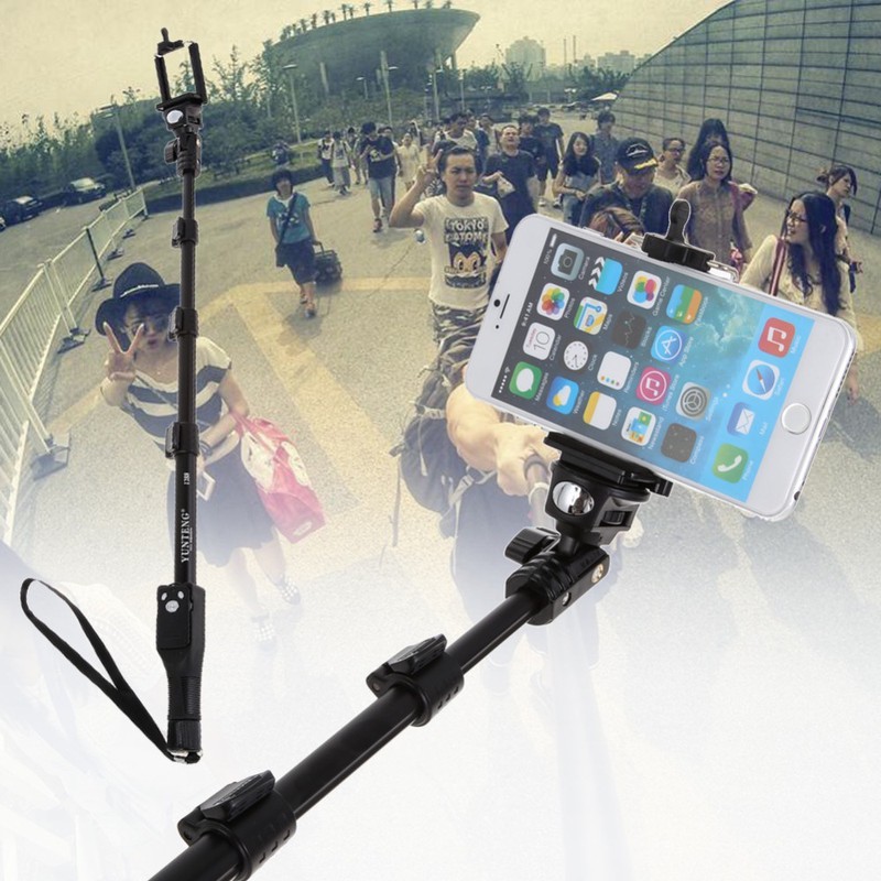 Gậy chụp hình tự sướng yunteng 1288 + chân đế tripod yunteng 228 dài 1.25m - Huco Việt Nam