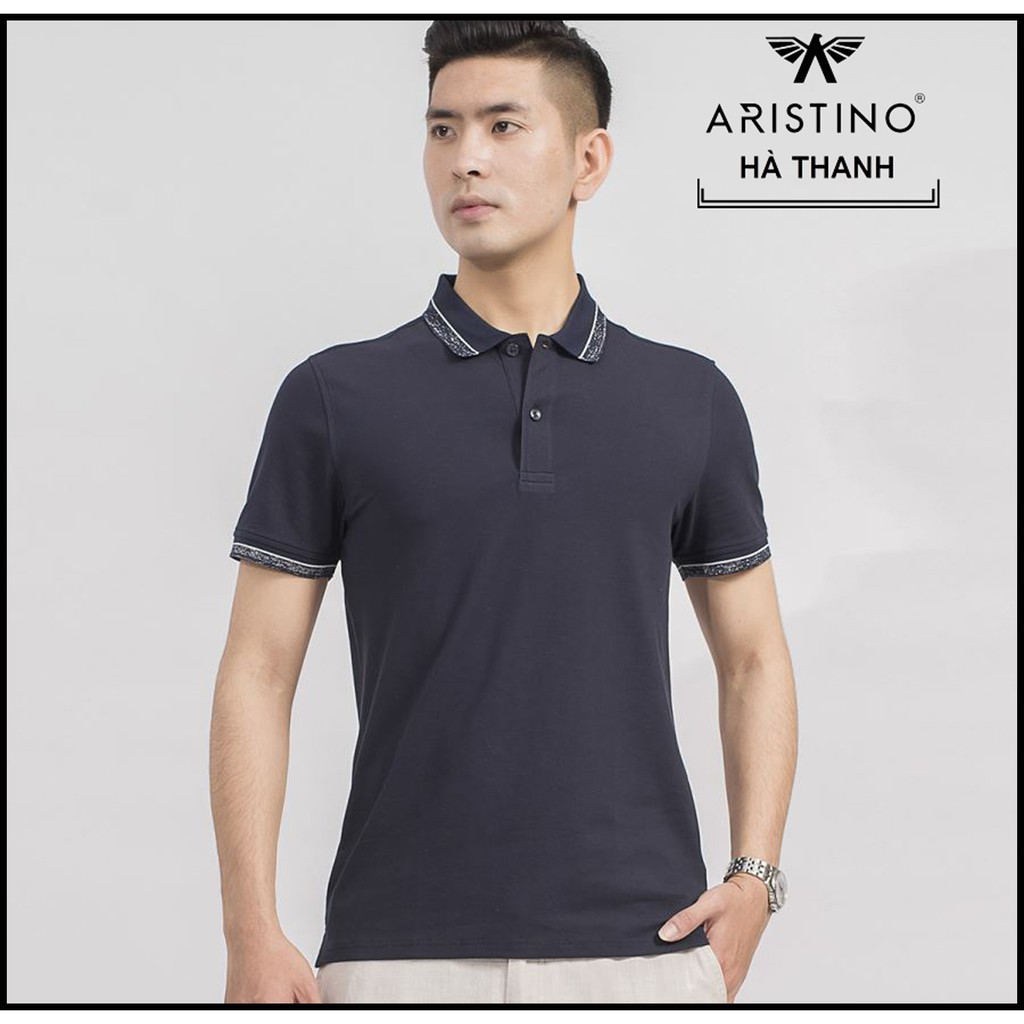 Áo Polo Aristino APS067s9 Slim Trẻ Trung 100% Chất Cotton Organic có M/L/XL