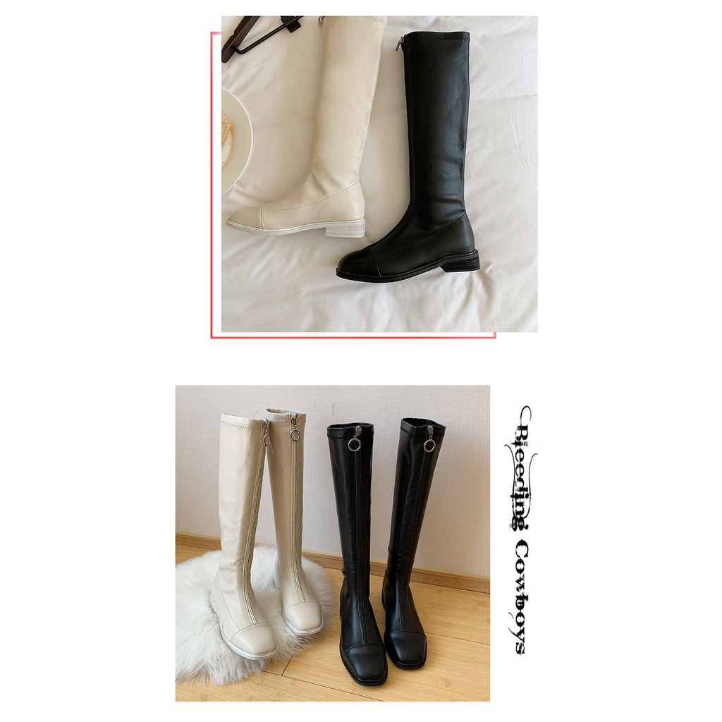 Boot Nữ Da Cao Cổ Khóa Trước Cá Tính - MPS162 [HÀNG ORDER] | BigBuy360 - bigbuy360.vn