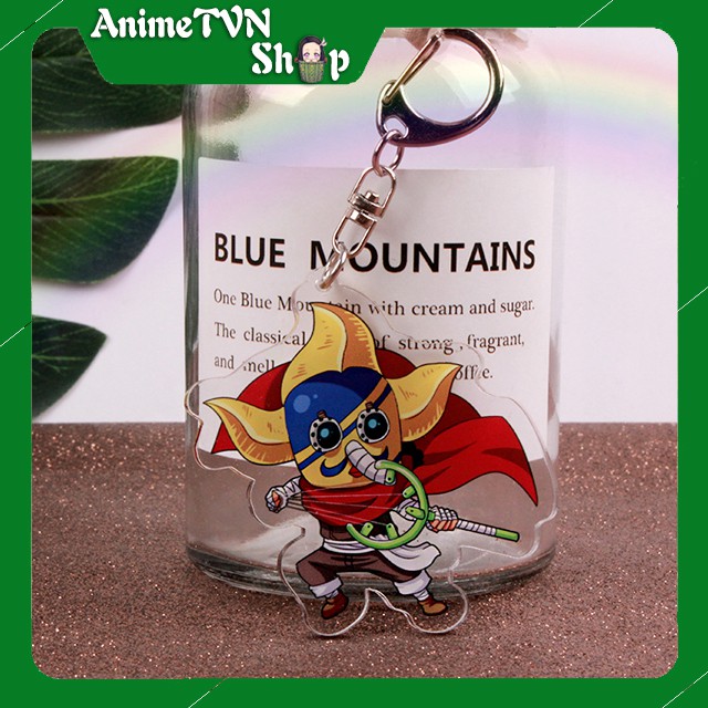 Móc khoá Mica anime One Piece - Đảo hải tặc (Loại 2 - Băng mũ rơm) - Nhựa Cứng Acrylic In 2 mặt sắc nét ( ảnh thật )