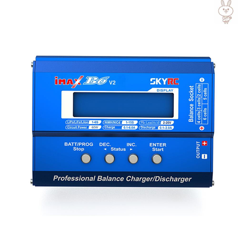 Bộ Sạc Pin Ol Skyrc Imax B6 V2 60w 6a Dc / Dc Chuyên Dụng Cho Dji Mavic Inspire Nimh / Nicd / Lipo / Lihv / Life / Lib