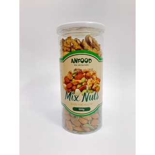 Hạt mix nuts 5 loại hạt anfood hộp 500g