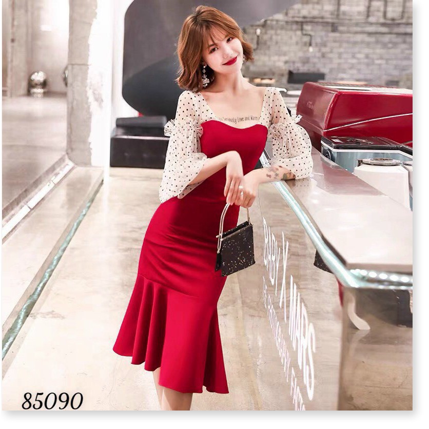 Đầm Umi đuôi cá phối lưới cực sang , tôn dáng đẹp cho chị em KOKO MI STORE