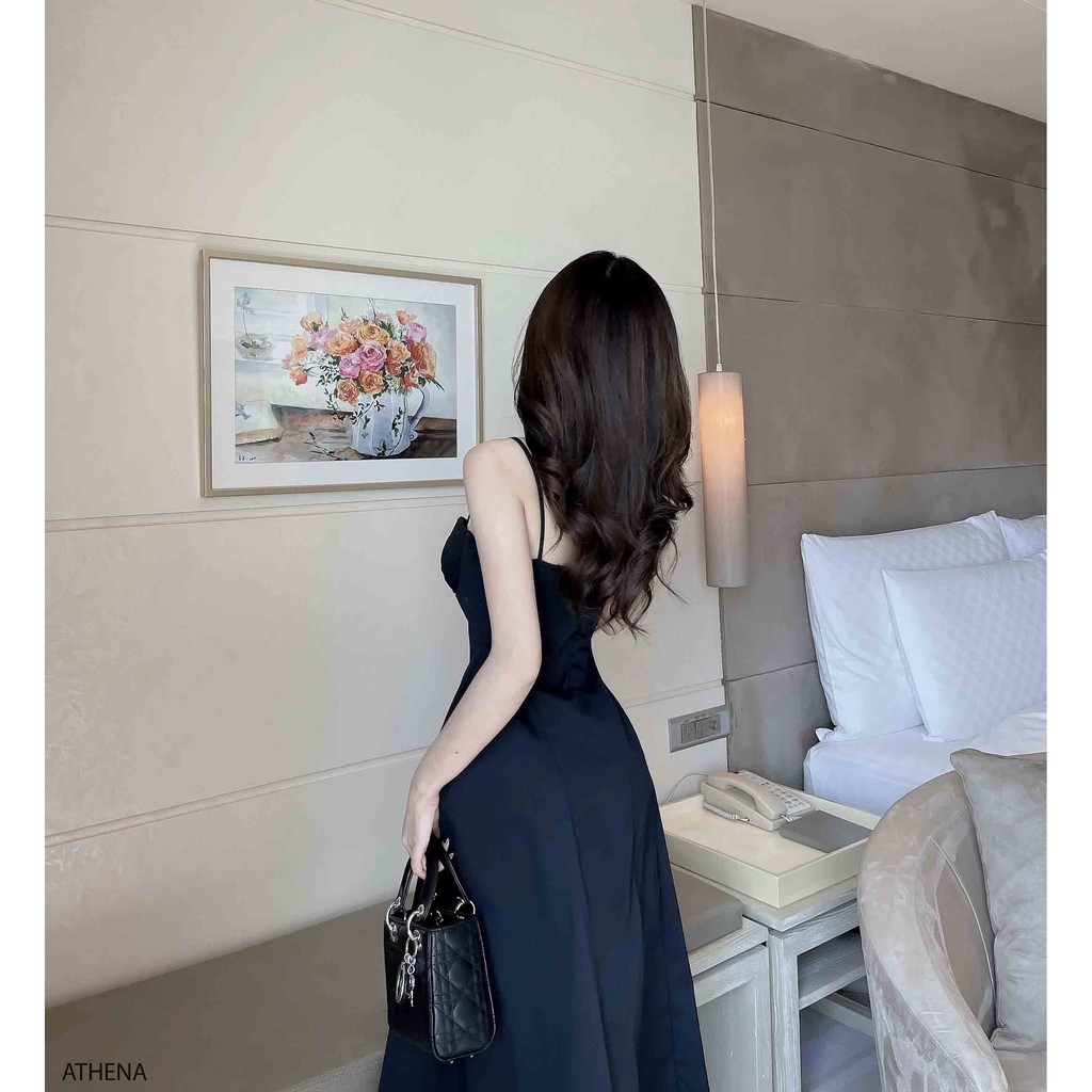 Đầm 2 dây dự tiệc thiết kế Napubee - váy maxi 2 dây mùa hè ATHENA DRESS