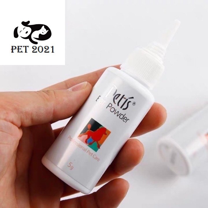 Bột Nhổ Lông Tai Petis Ear Powder Cho Chó Mèo Lọ 5g - PET 2021