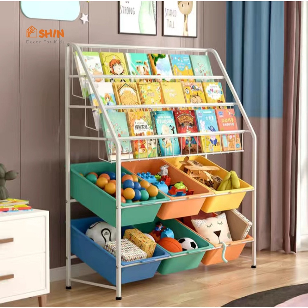 [FREE SHIP TOÀN QUỐC] Kệ sách trẻ em Kệ đa năng SHIN Kệ sách thép carbon ko gỉ big big size