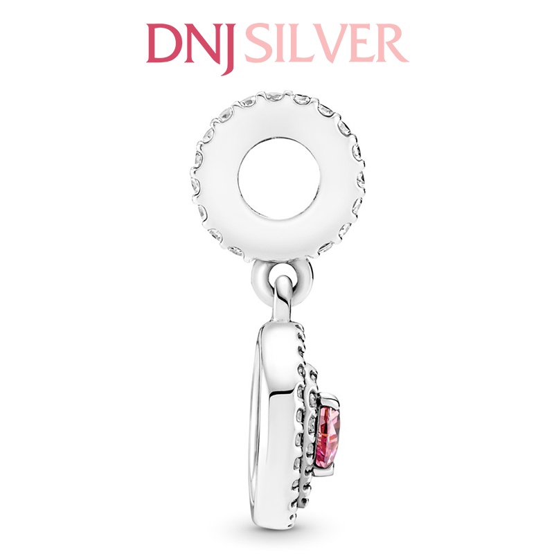 [Hàng cao cấp] Charm bạc 925 cao cấp, hàng chuẩn bạc - Charm Sparkling Double Halo Heart thích hợp để mix vòng tay charm