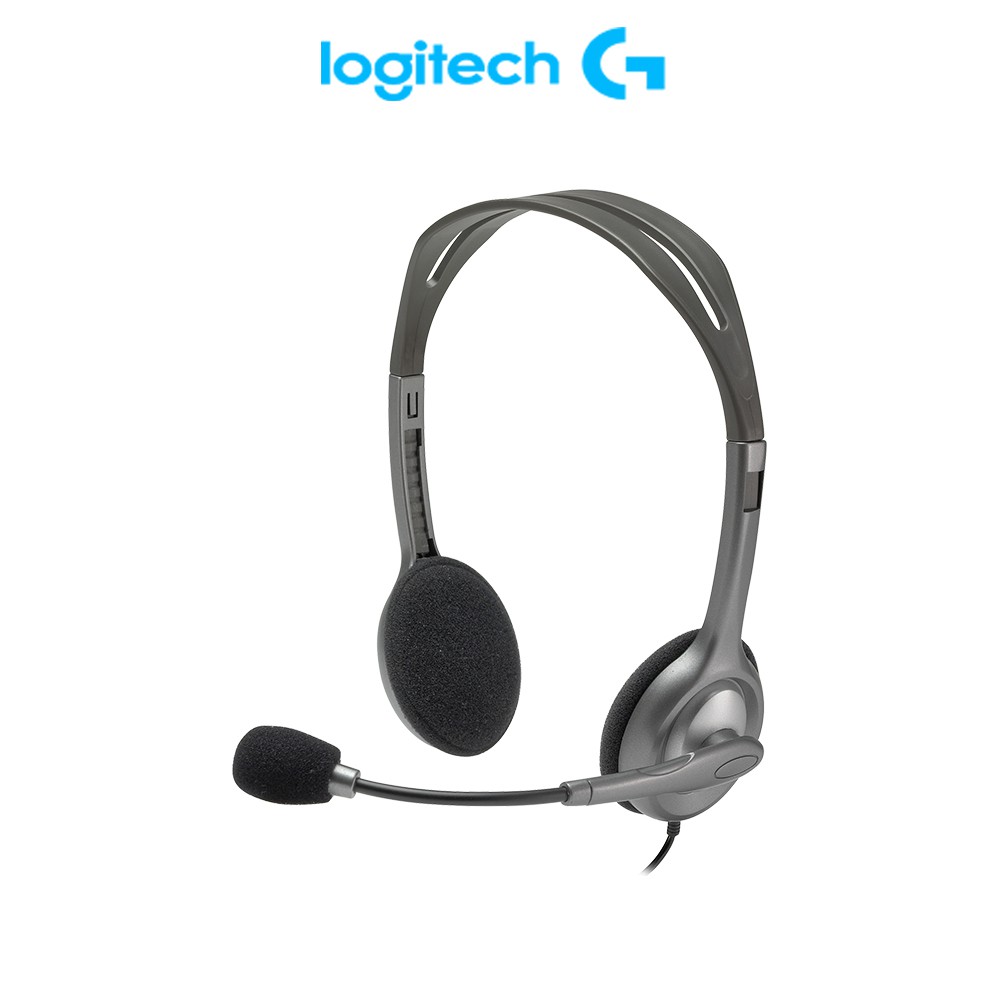 Tai Nghe chụp tai LOGITECH H110 (2 Giắc) dùng cho máy tính bàn | BigBuy360 - bigbuy360.vn