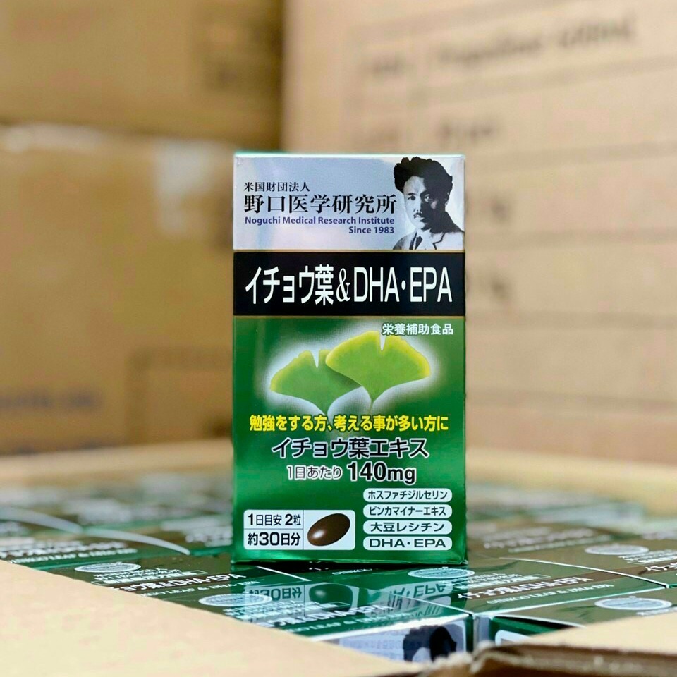 Viên Uống Tiền Đình Bổ Não DHA EPA Ginkgo Noguchi 60 viên Nhật Bản