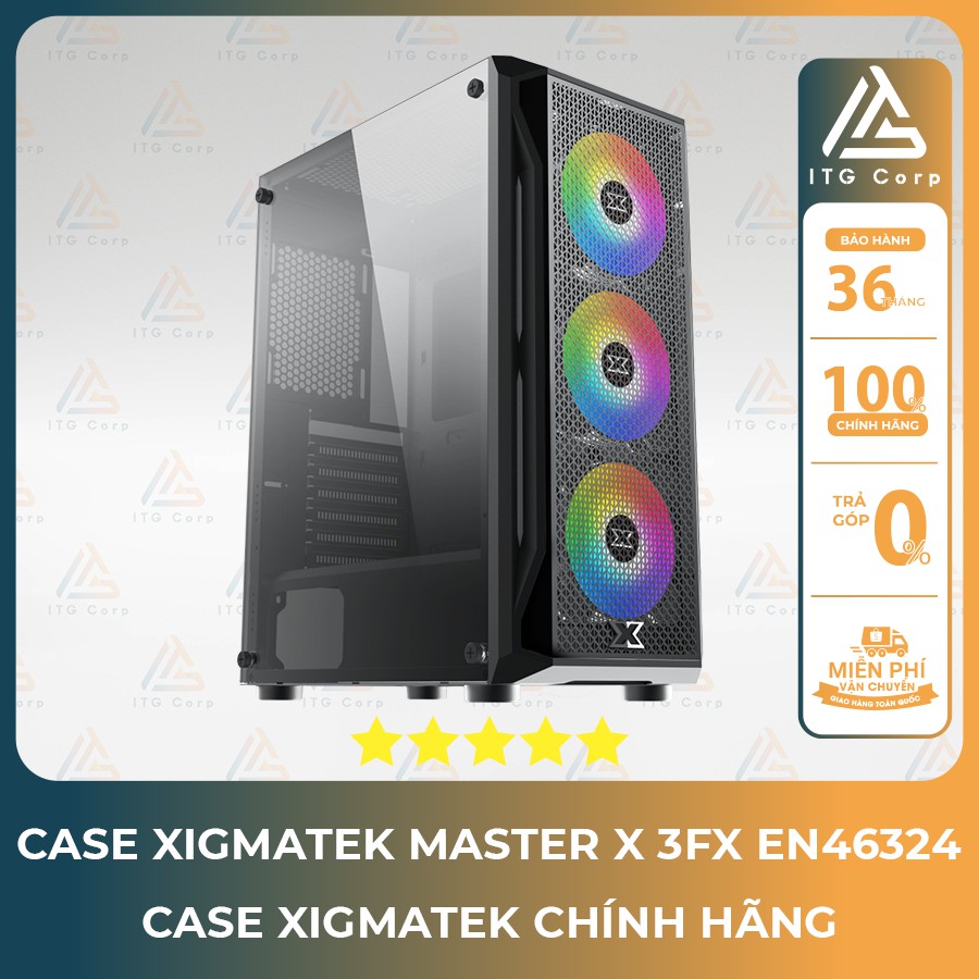 Case XIGMATEK MASTER X 3FX EN46324 Chính hãng