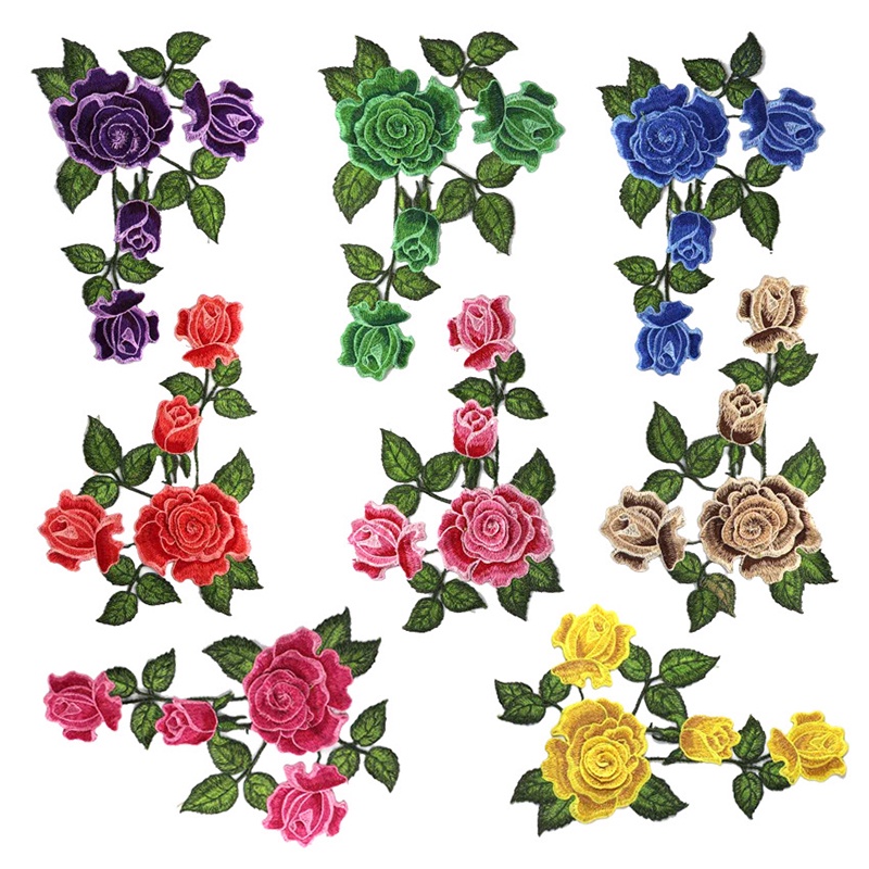 Miếng Dán Quần Áo Thêu Hoa Phong Cách Trung Hoa Đẹp Mắt