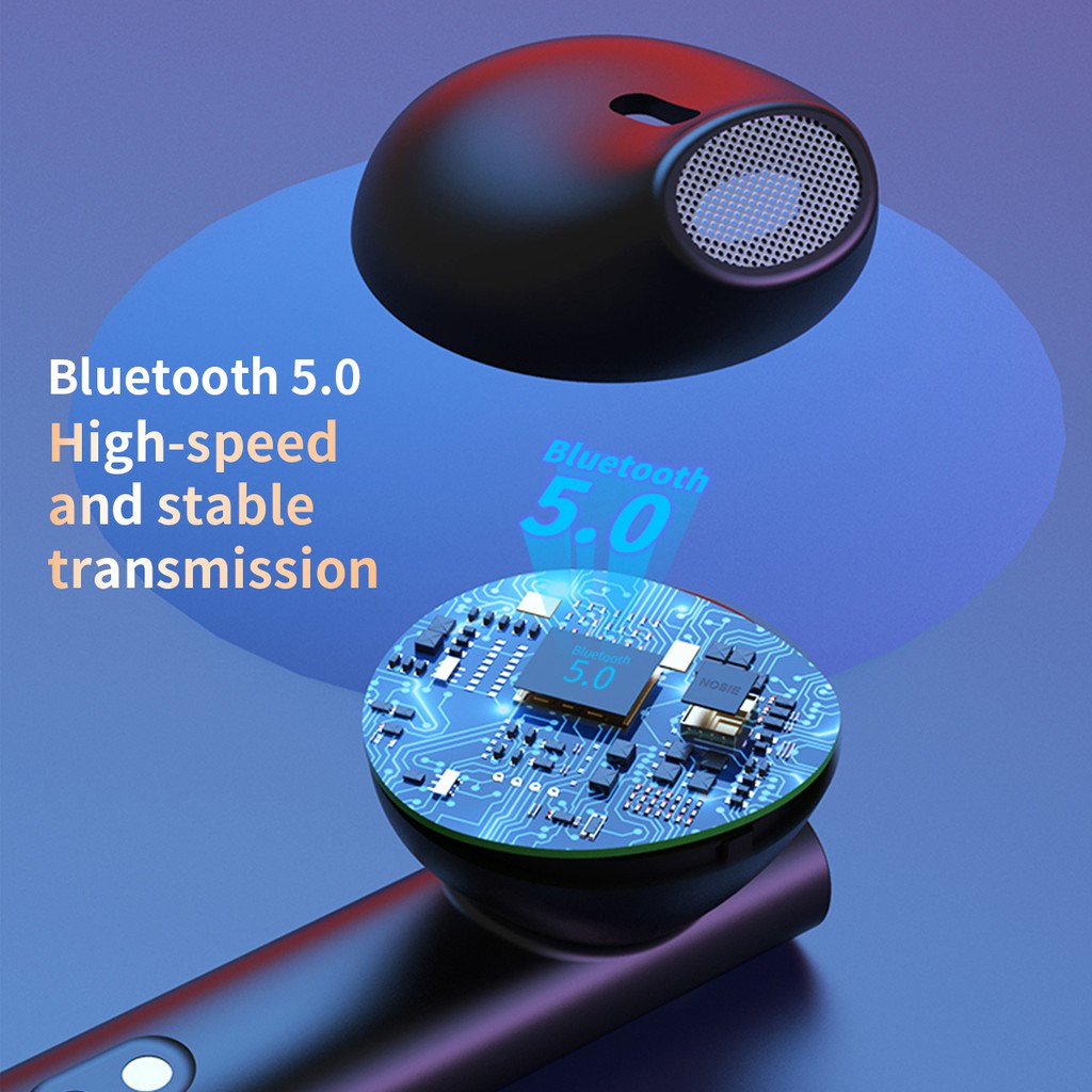 Bluetooth Earphone T13 Wireless Headphones TWS 5.0 Headset Smart Touch Sensor Noise Cancel Earbuds Android iPhone Universal