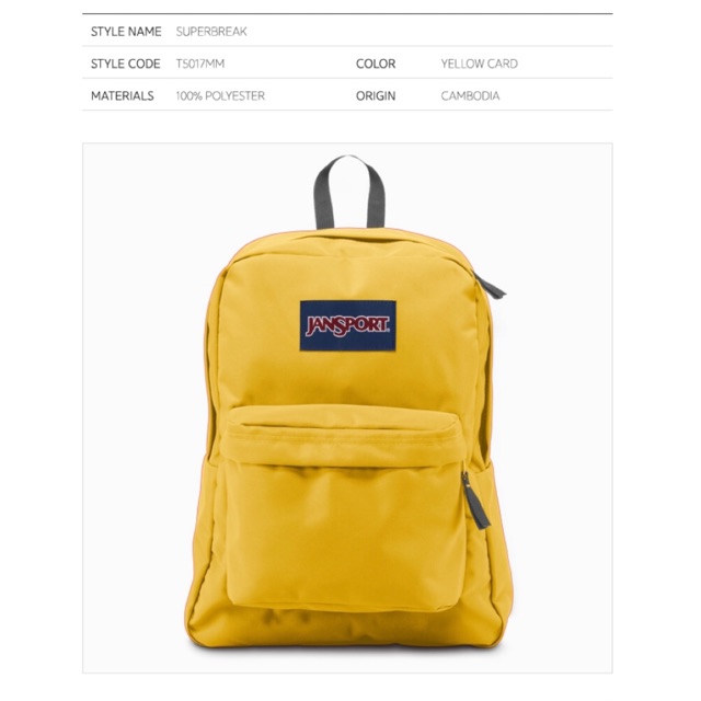 Backpack Superbreak Jansport săn sale Hàn Quốc
