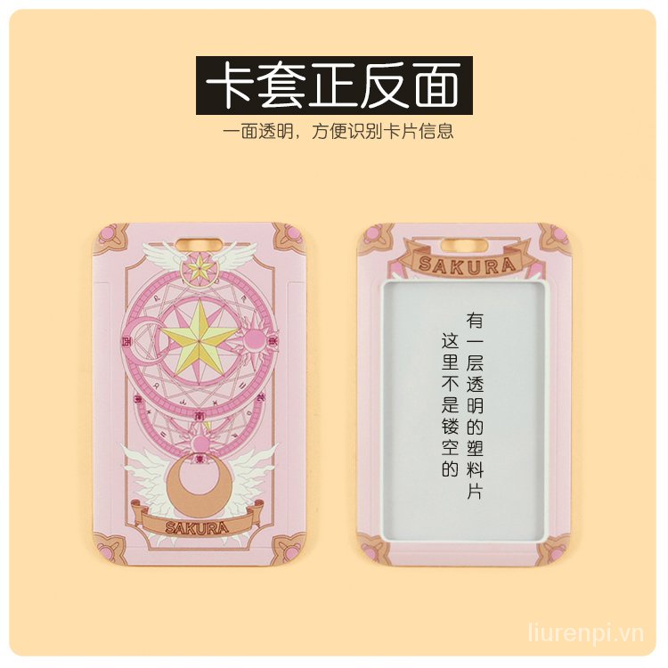 Dây Đeo Thẻ Tên / Thẻ Id Họa Tiết Sakura Dễ Thương Thời Trang