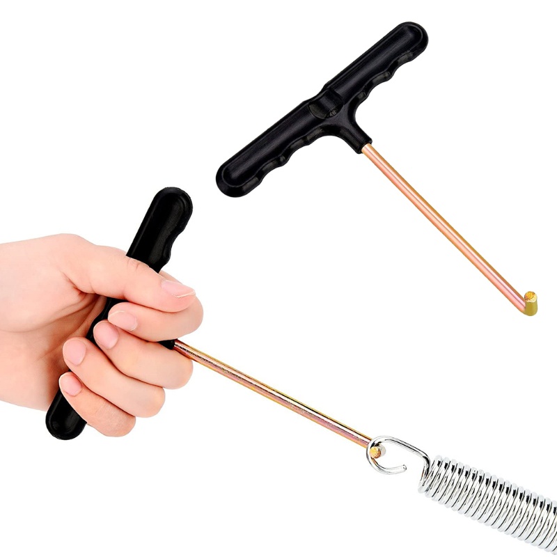 QQ Bộ 2 Lò Xo Móc Chữ T 13cm Bằng Kim Loại Thay Thế Chuyên Dụng Cho Xăng