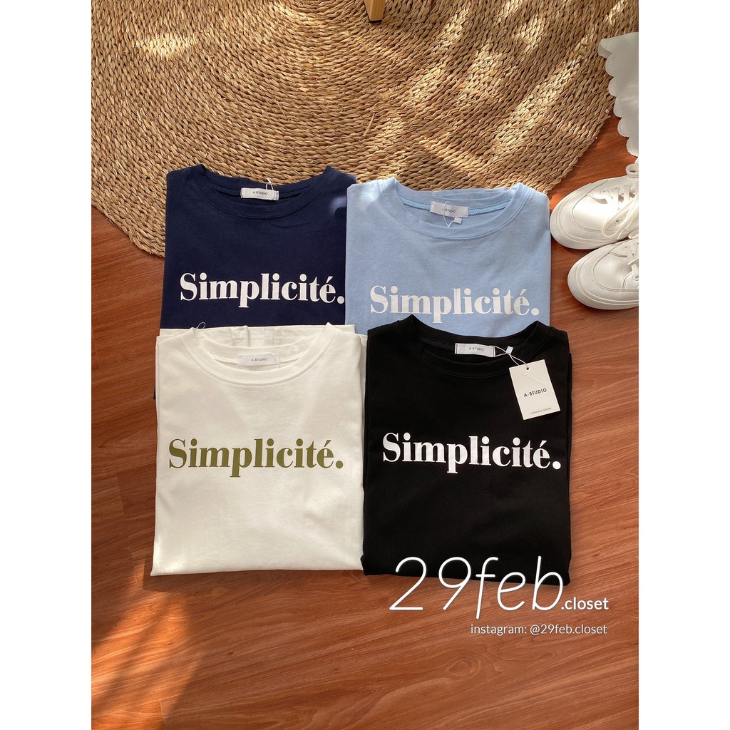 Áo phông Simplicité, Áo thun tay lỡ nam nữ UNISEX áo from rộng(Ảnh thật) | BigBuy360 - bigbuy360.vn