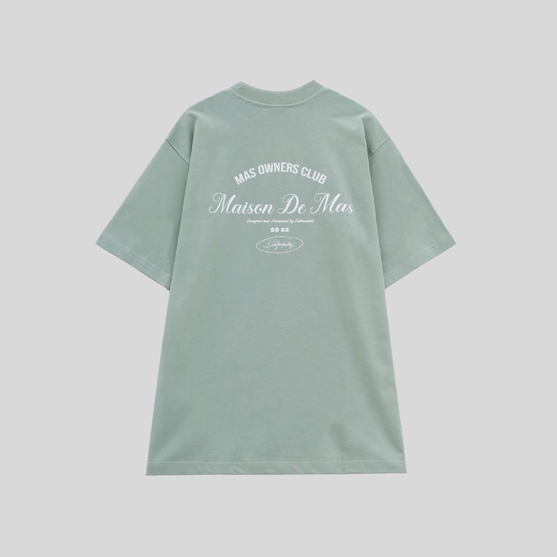 Áo thun Script Logo - Green Bean