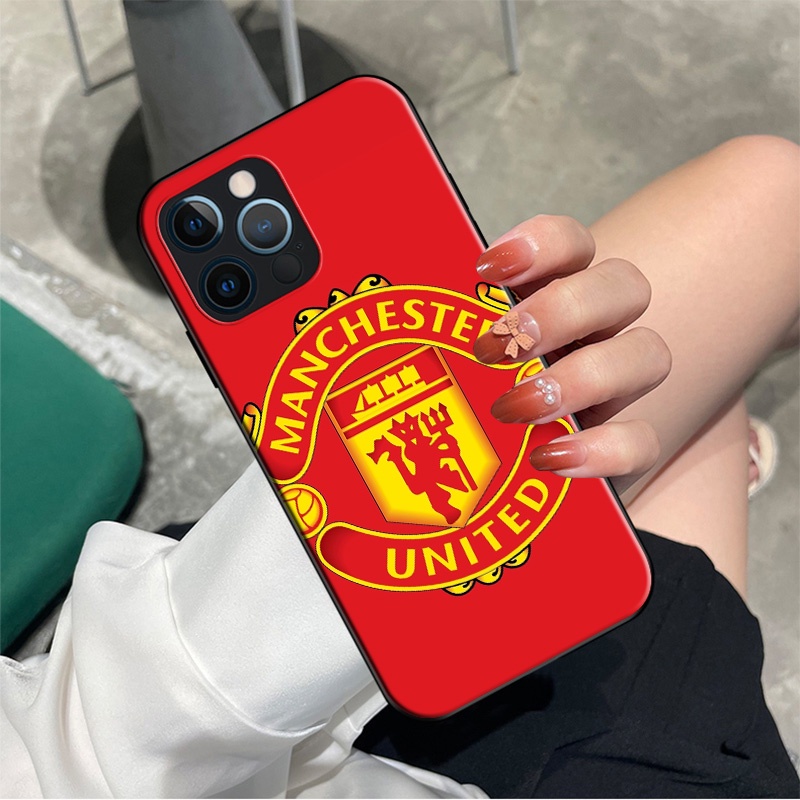 Ốp Điện Thoại Mềm Hình logo FC Manchester United Cho Samsung Galaxy A9 A8 A7 A6 A8 + A6 + Plus 2018 Quantum 2 M20 M30 YN76 Mới