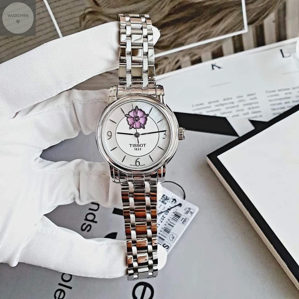 Đồng hồ nữ Tissot T050.207.11.117.05 (T0502071111705) Automatic Lady Heart Flower chính hãng