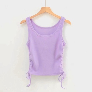 Áo 3 lỗ cotton rút eo [ảnh thật]
