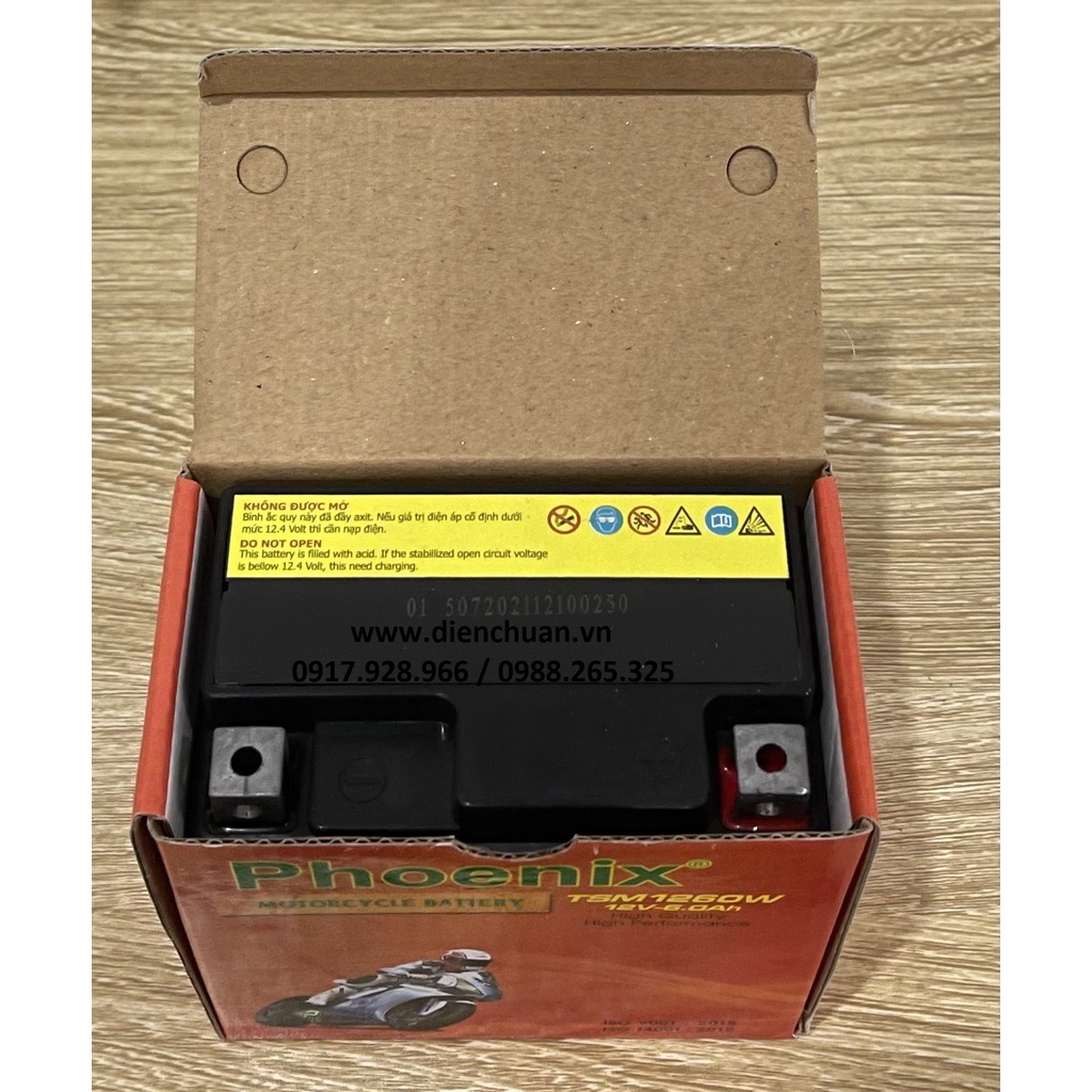 Bình ắc quy xe máy Honda Lead, Vision, SH, PCX,  Air blade Phoenix TSM 1260W