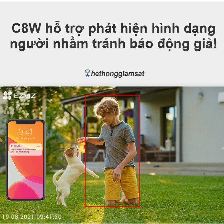 [Giá Sốc] Camera Wifi EZVIZ C8W 2K 4MPx - Ngoài Trời, Màu Bang Đêm, Xoay 360, Đàm Thoại - Chính Hãng, Bảo Hành 24 tháng