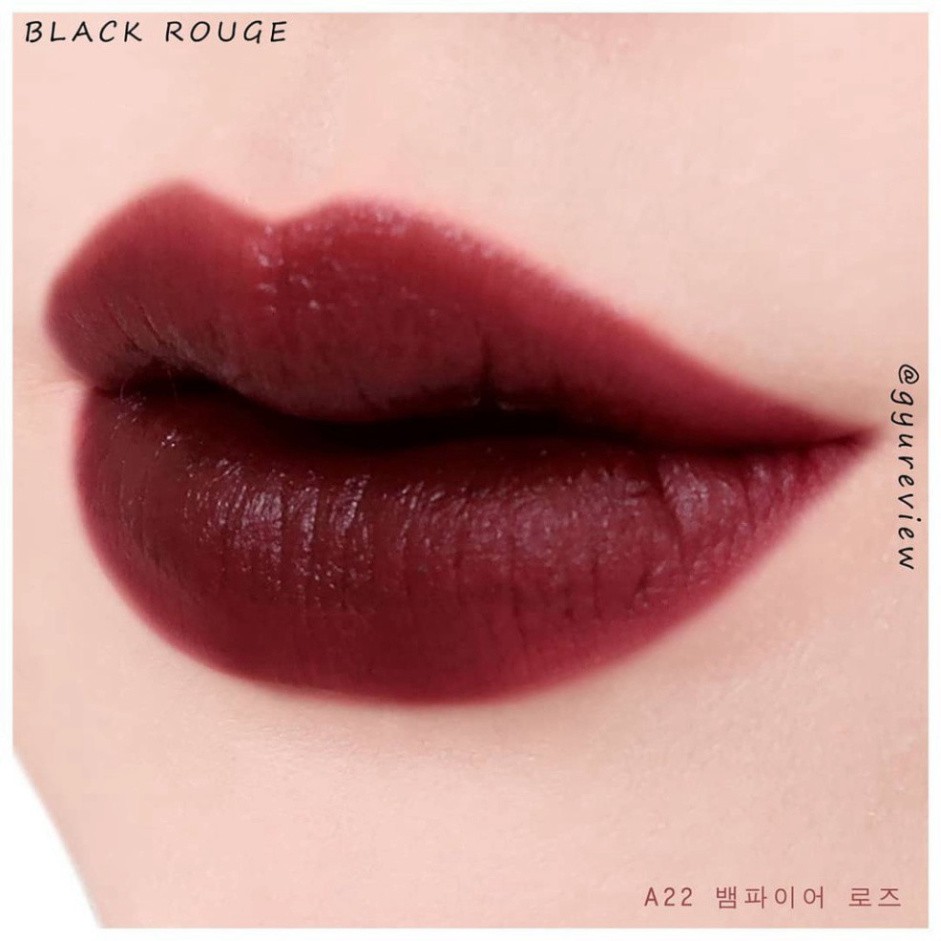 [Auth Hàn] Son Kem Lì Black Rouge A22 Màu Đỏ Nâu Tím Maple Version 4 Vampire Rose O8