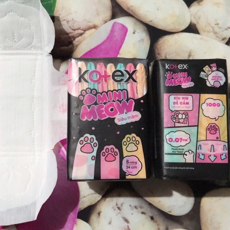 BĂNG VỆ SINH KOTEX MINIMEO 23cm 8 miếng