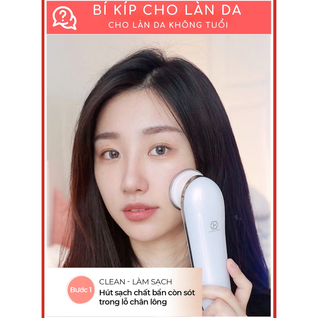 Máy điện di tinh chất siêu âm trẻ hoá da 3in1 NanoTime F65i của nhà HT Beauty, nâng cơ EMS, trẻ hóa da photon