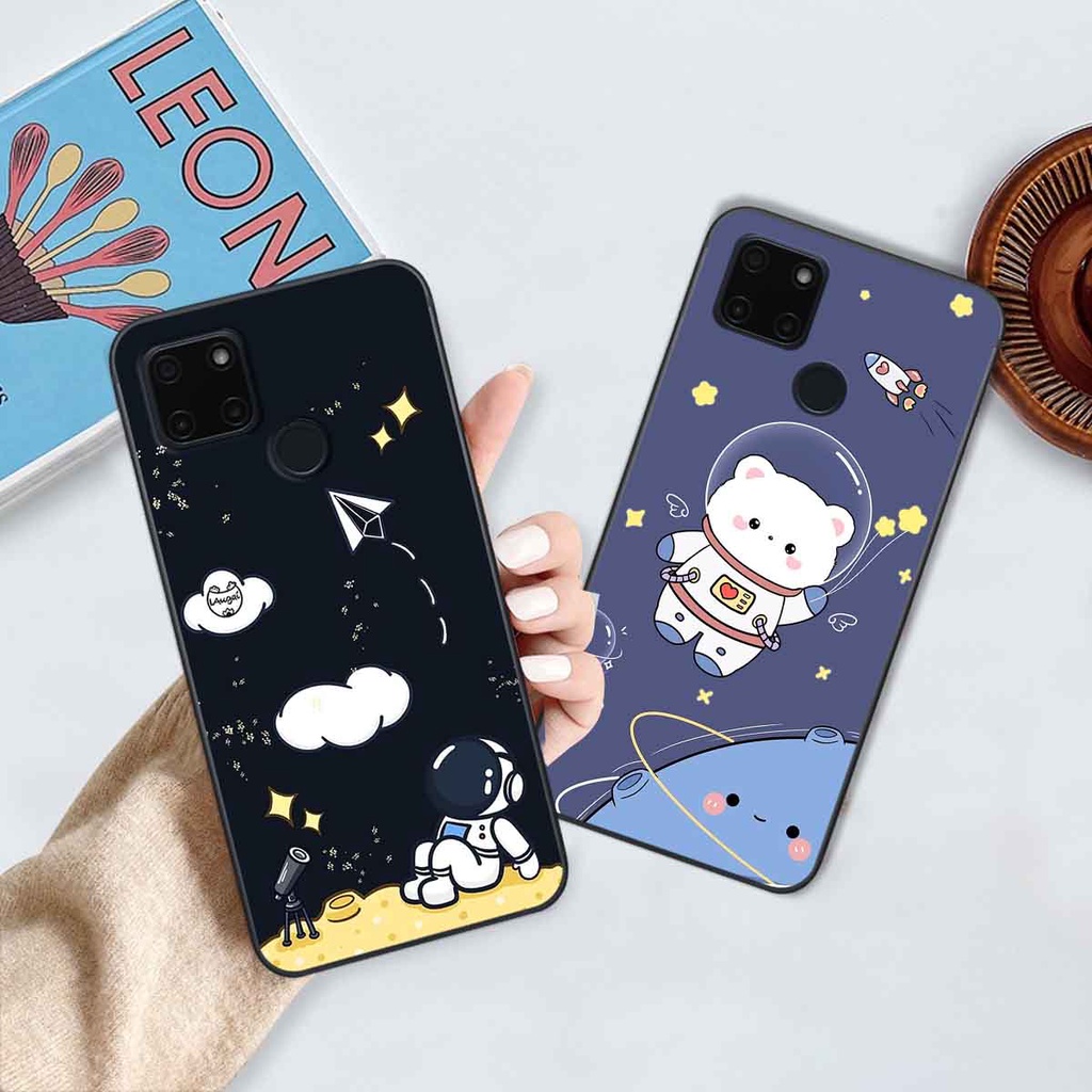 Ốp Realme C20 / C21Y in hình vũ trụ, phi hành gia bầu trời cute dễ thương