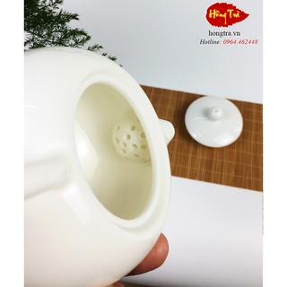 Ấm sứ tây thi bạch định 220ml