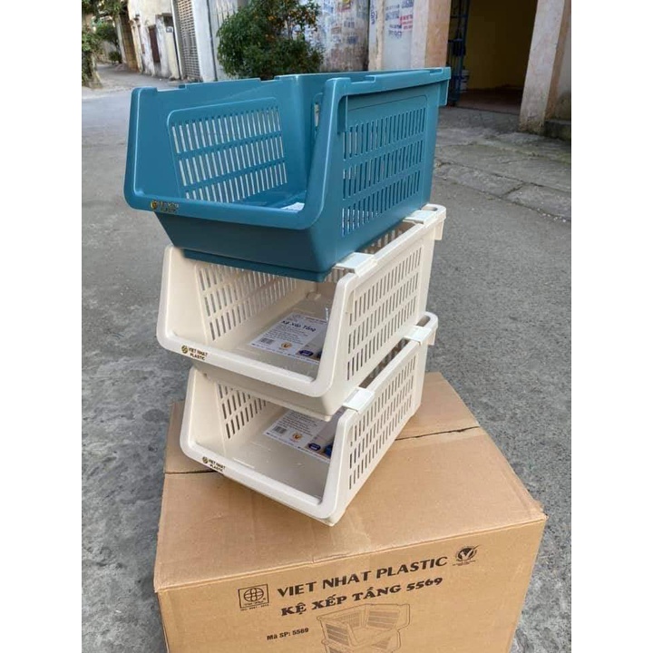 KỆ XẾP TẦNG ĐA NĂNG NHỰA VIỆT NHẬT GIÁ ĐỂ ĐỒ ĐA NĂNG CÓ THỂ XẾP CHỒNG TIỆN DỤNG