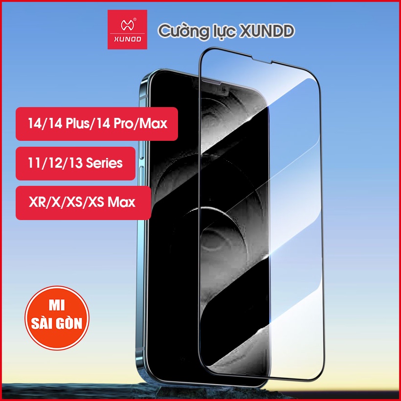 [Hỏa Tốc HCM] CƯỜNG LỰC XUNDD Full màn hình iPhone 14/14 Pro/Max/ 13/13 Pro/Max/ 12/12 Pro/Max/ 11/11 Pro/Max