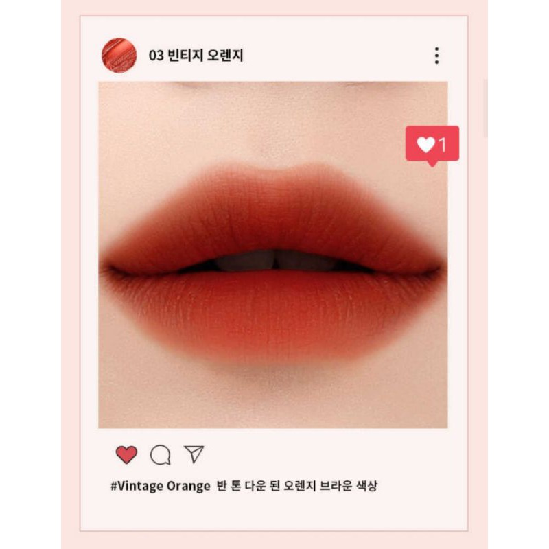 [Kèm Bill]Son Kem Lì EGLIPS VELVET FIT TINT - LIVELY LIP MATTE