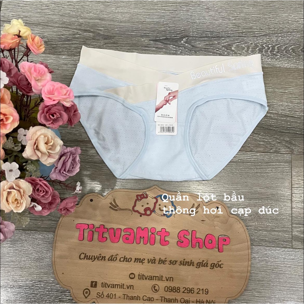 Quần lót bầu cạp chéo thông hơi Beautiful màu pha