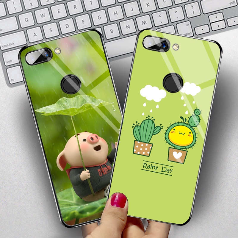 Ốp Xiaomi Mi 8 Lite mặt kính gương bóng