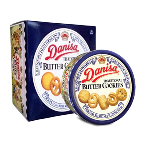 Bánh Quy Bơ Cao Cấp Danisa Hộp Thiếc 200g,454g,681g,908g ''có kèm túi.....''