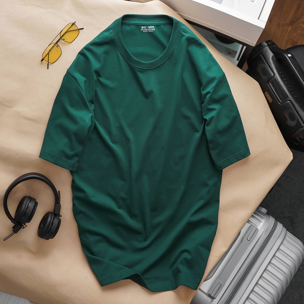 [bigsize] Áo thun cotton trơn unisex form đẹp bigsize 50-130kg bigsize nam