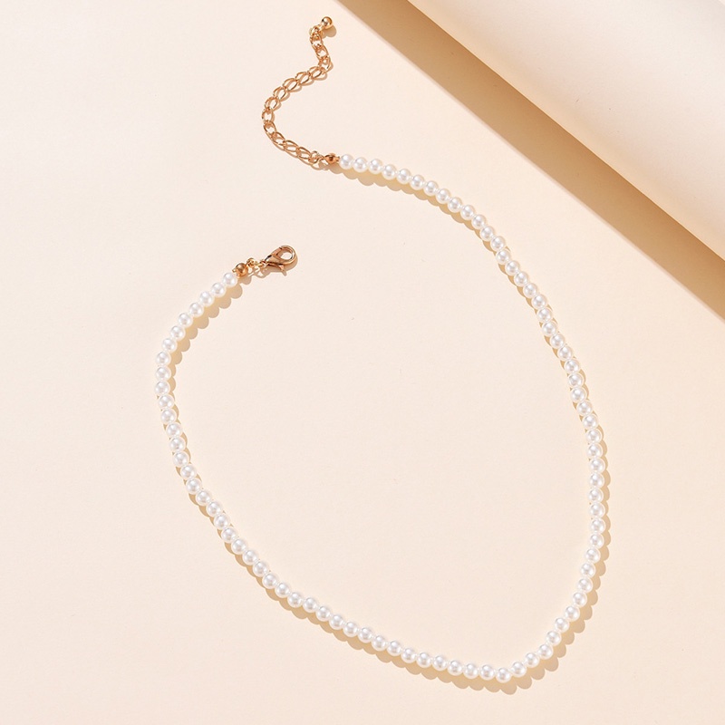 Vòng cổ choker đính ngọc trai thanh lịch thời trang dành cho nữ
