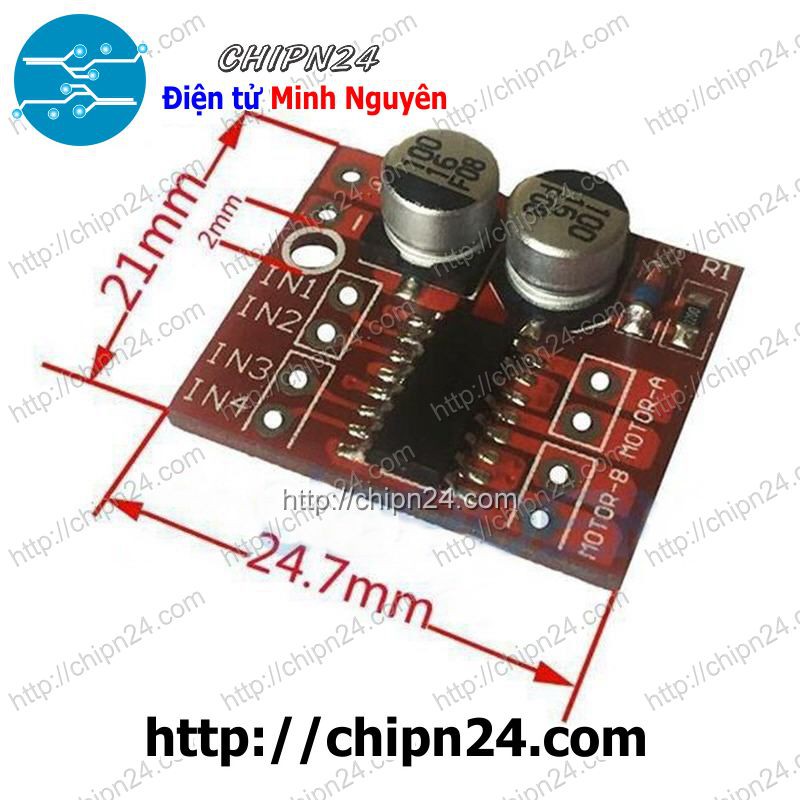 [1 CÁI] Mạch điều khiển động cơ DC Mini 2 cầu H MX1508